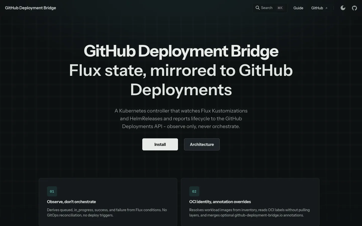 GitHub Deployment Bridge project screenshot