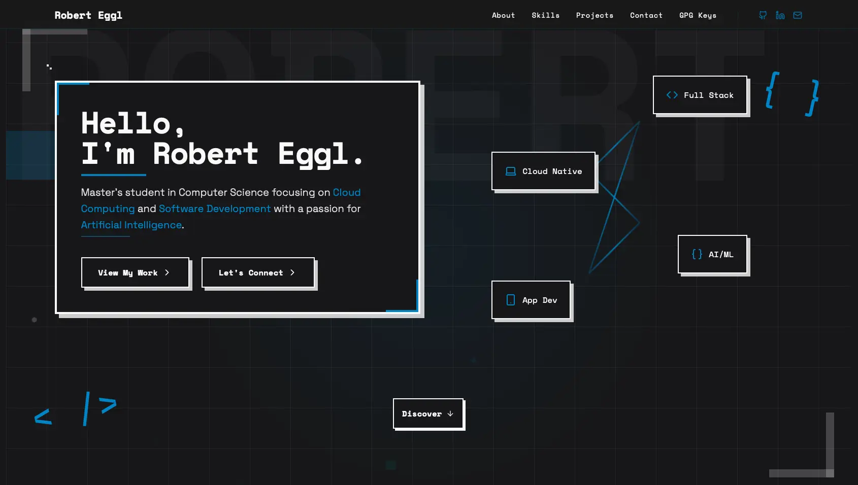 Personal Website project screenshot